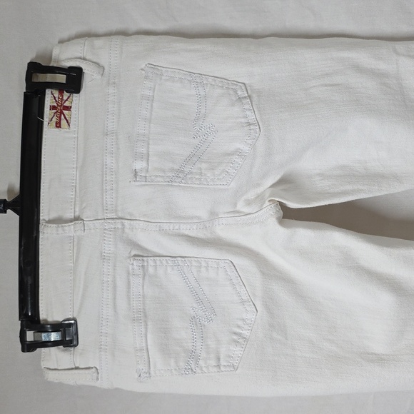 Machine Nouvelle Mode White Distressed Skinny Jeans 27 - Picture 5 of 6